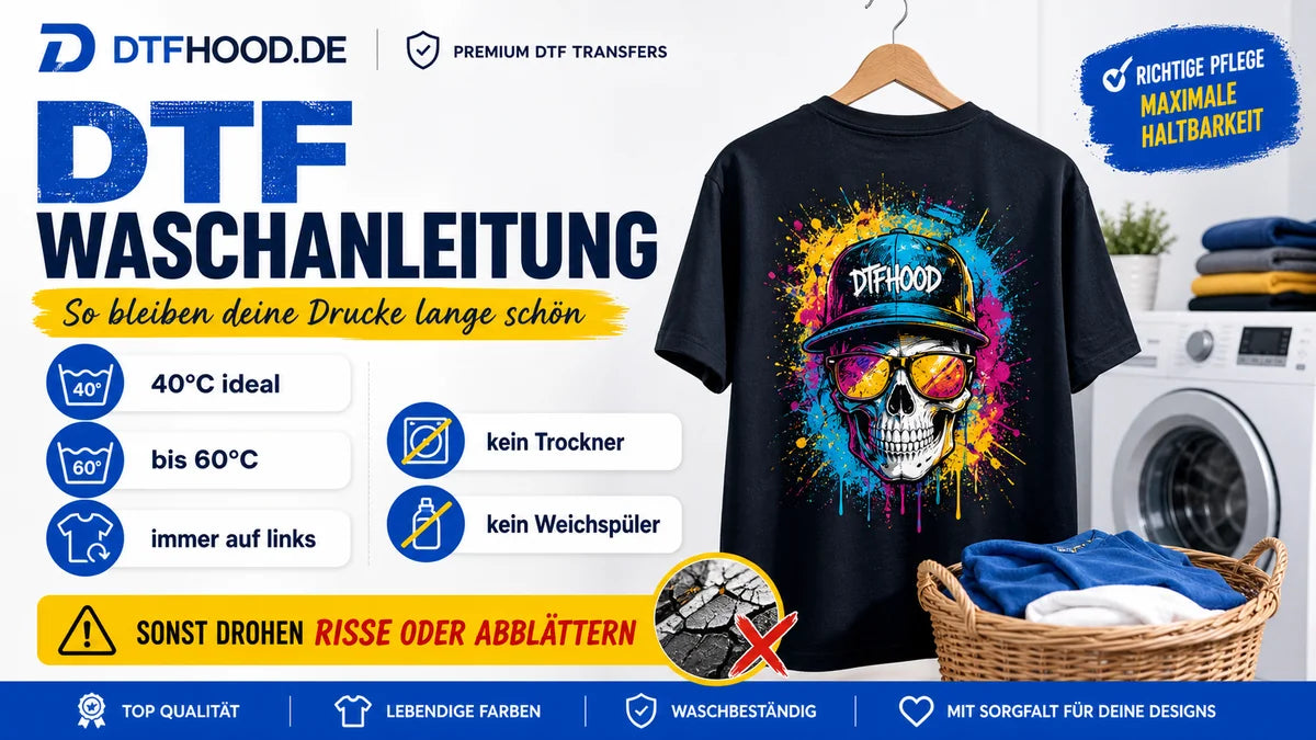 DTF Waschanleitung: So bleiben deine Drucke lange schön 👕🧼✨