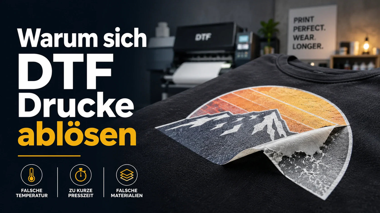 Warum lösen sich DTF Transfers? Ursachen und Lösungen einfach erklärt 👕🔥