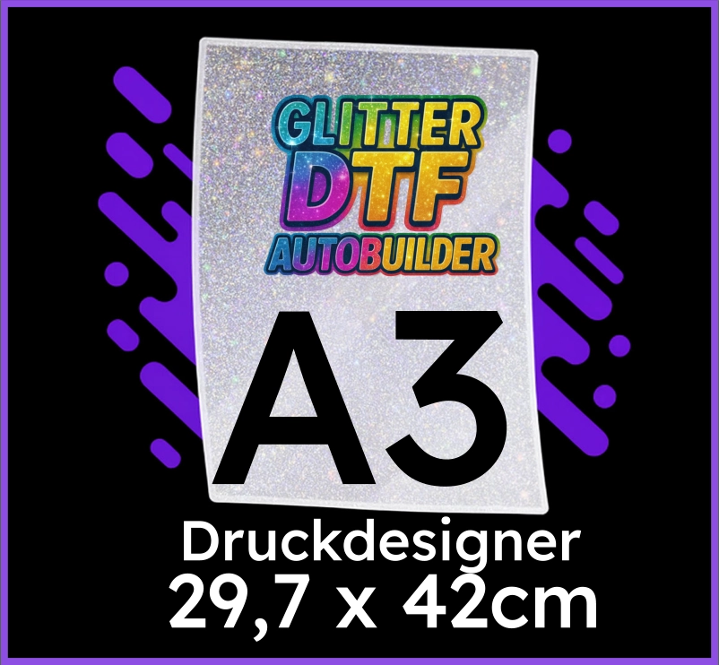 Glitzer DTF Transfer A3