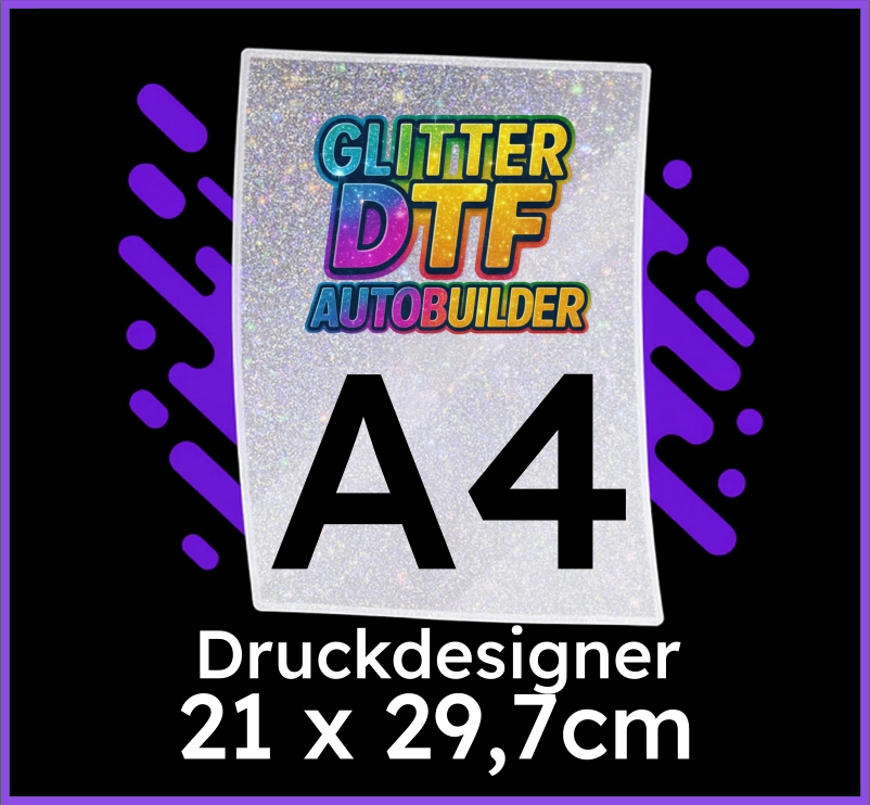 Glitzer DTF Transfer A4