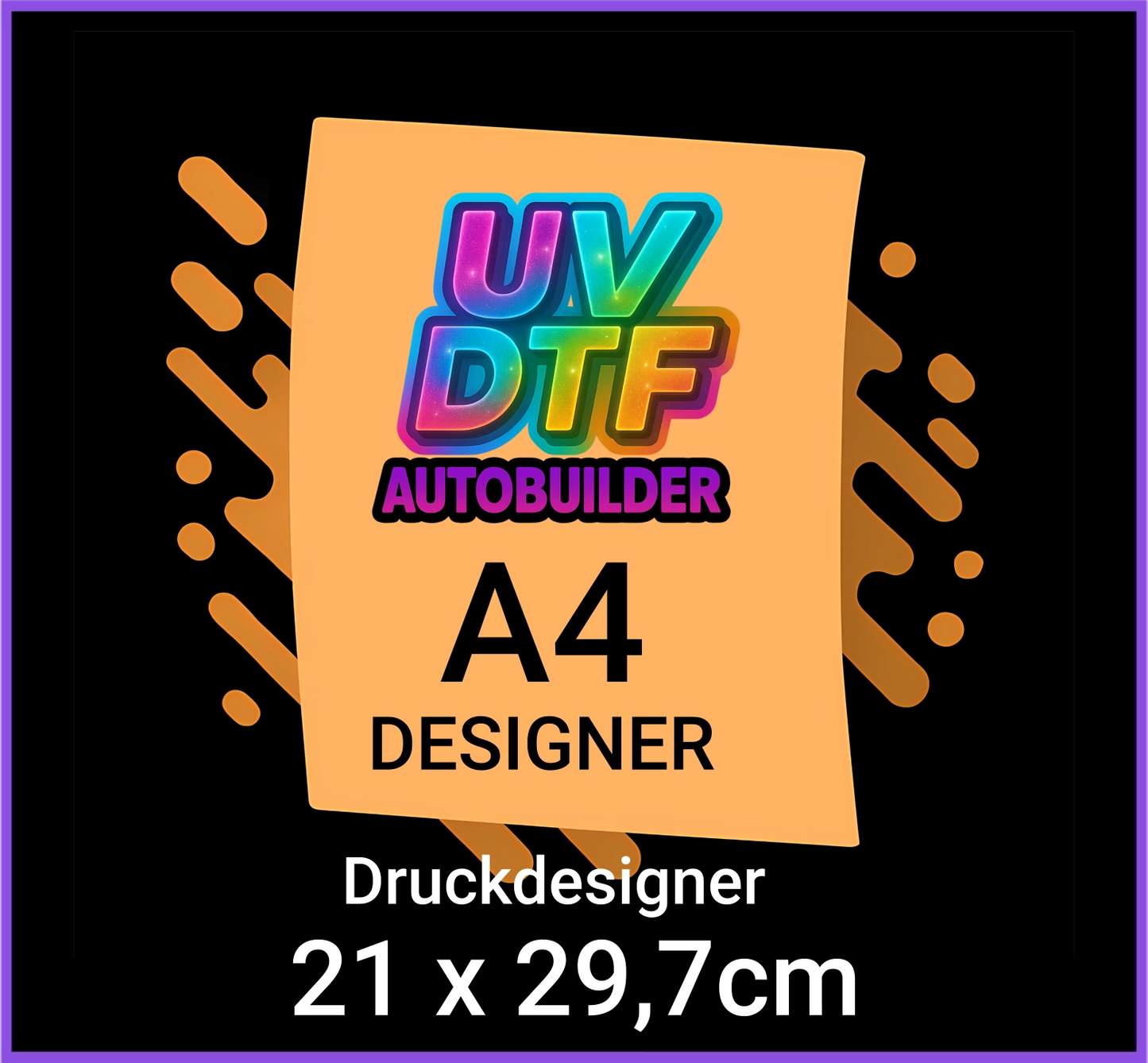 UV DTF A4 Druckdesigner