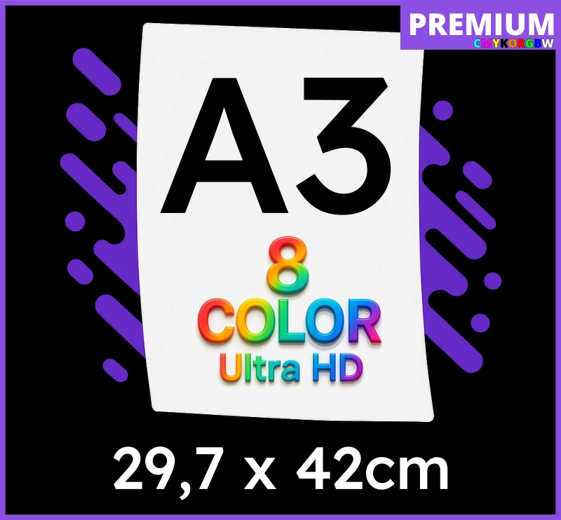 8 Color Ultra HD DTF - A3