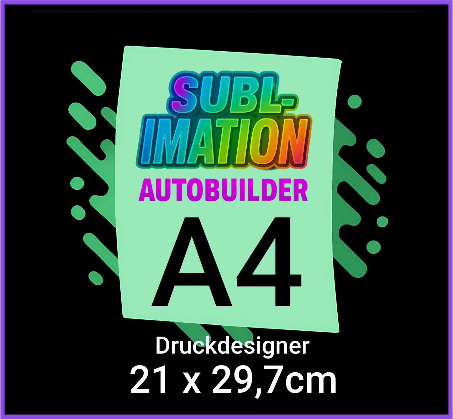 Sublimation A4 Druckdesigner
